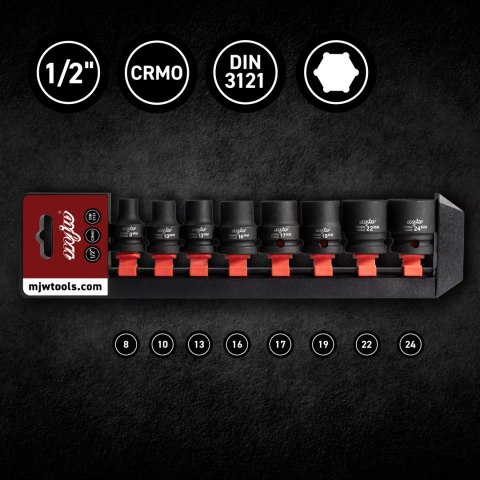 Zestaw nasadek udarowych 1/2"