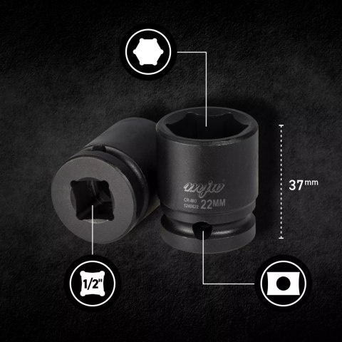 Zestaw nasadek udarowych 1/2"