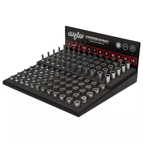 Zestaw startowy nasadki 1/4" 6-kąt