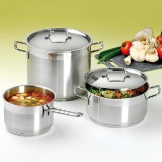 Garnek Stalowy 2,3 L ORION ANETT 18 cm z Pokrywką Indukcja Zmywarka