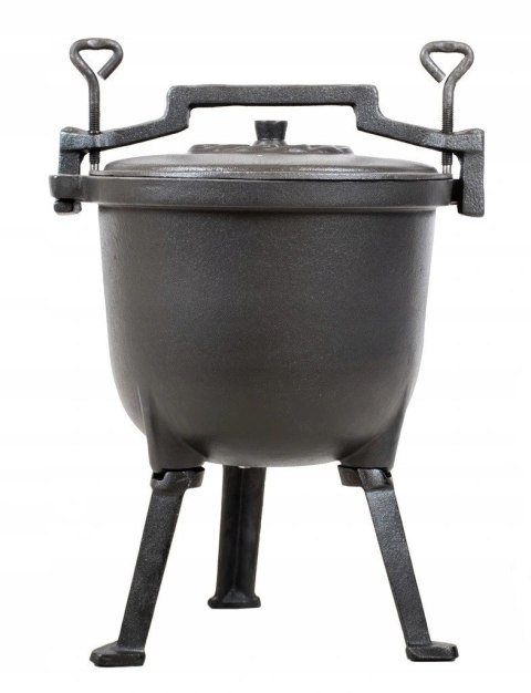 Kociołek stojący EMALIOWANY Garnek Myśliwski 4L