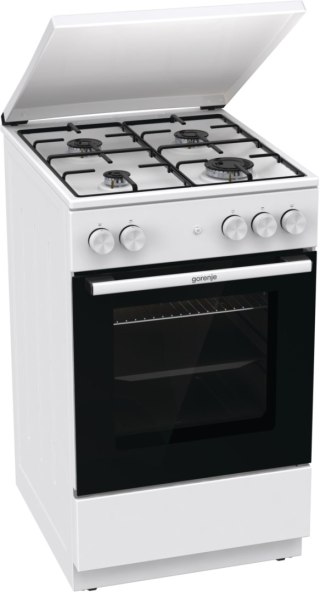 Kuchenka Gorenje | GG5A14WJ | Typ płyty gazowej | Typ piekarnika gazowy | Biały | Szerokość 50 cm | Głębokość 59,4 cm | 70 L