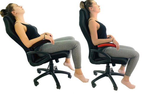 Fotel obrotowy do biurka CARRERA M ST RED FABRIC