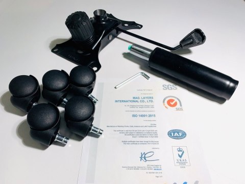 Fotel obrotowy do biurka CARRERA M ST RED FABRIC