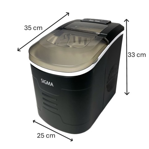 Kostkarka do Lodu Wydajna 12kg / 24h cykl 8 min. Duża Pojemność Sigma