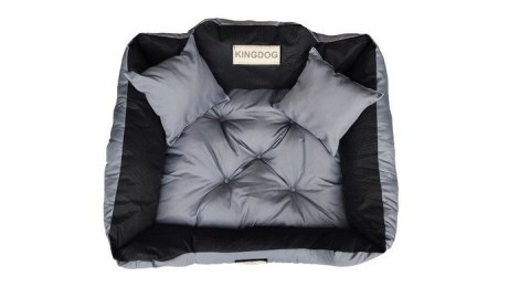 Legowisko Imię Pupila KINGDOG 100x75 Ciemnoszare
