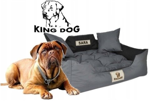 Legowisko Imię Pupila KINGDOG 100x75 Czarne
