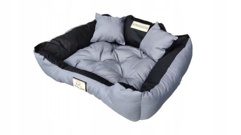 Legowisko Imię Pupila KINGDOG 115x95 Ciemnoszare