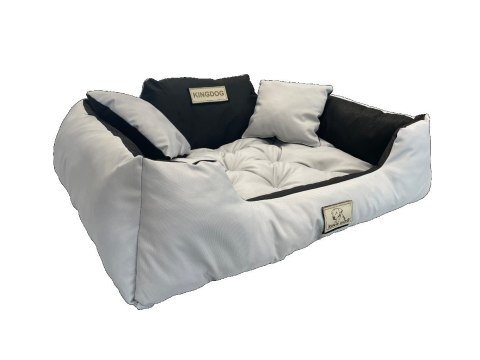 Legowisko Imię Pupila KINGDOG 115x95 Jasnoszare
