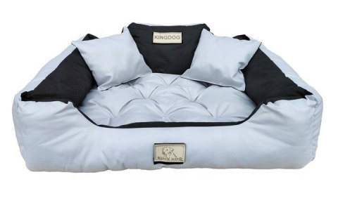 Legowisko Imię Pupila KINGDOG 115x95 Jasnoszare