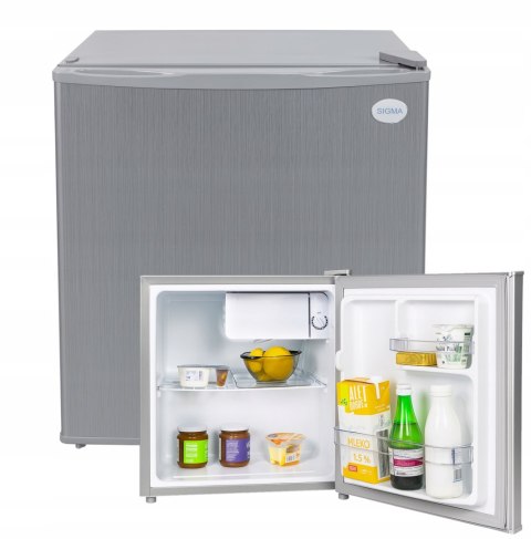 Mała Lodówka SIGMA BC45 Srebrna 50cm 43L