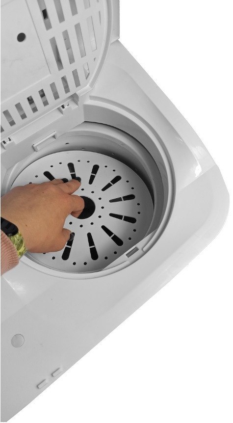 Pralka wirnikowa z wirówką 5 kg + 2 kg 1000 obr/min, Timer, Pralko-wirówka na działkę