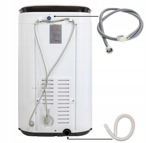 Pralka z wirówką wirnikowa 4.8kg AUTOMAT turystyczna mała typu frania