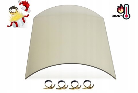 SZKŁO KOMINKOWE KOZA SZYBA GIĘTA CTM 18 TKP DO KOMINKA PIECA PANORAMA