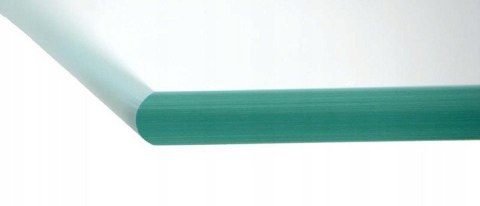 Szyba szkło pod kominek hartowane podstawa 100x100 Łuk Czarna