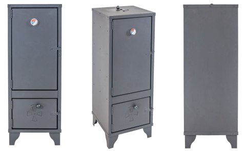 WĘDZARNIA OGRODOWA ZE STALI Z TERMOMETREM