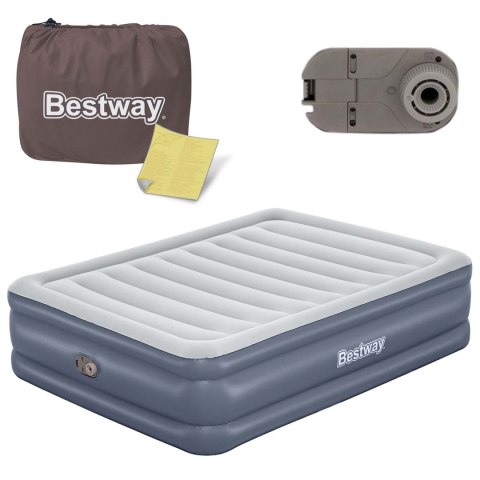 Materac dmuchany 203x152x51 cm z wbudowany pompką elektryczną Bestway 6713I