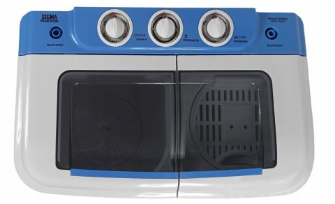 Pralka wirnikowa z wirówką Sigma 5kg + 2kg, Pralka na działkę, Timer,