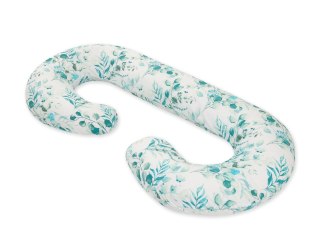 Poduszka ciążowa typu C dla kobiet w ciąży do spania karmienia + zdejmowana poszewka - Eucaliptus