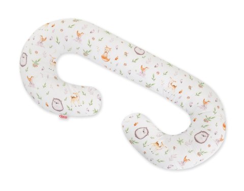 Poduszka ciążowa typu C dla kobiet w ciąży do spania karmienia+zdejmowana poszewka Leśna delikatność