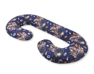 Poduszka ciążowa typu C dla kobiet w ciąży do spania karmienia + zdejmowana poszewka - łapacze snów