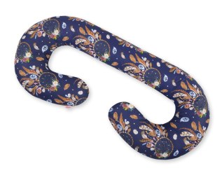 Poduszka ciążowa typu C dla kobiet w ciąży do spania karmienia + zdejmowana poszewka - łapacze snów