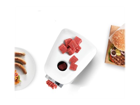 Bosch | Maszynka do mielenia mięsa SmartPower | MFW2510W | Biały | 350 W | Liczba prędkości 1 | 2 Tarcze: 3,8 i 8 mm; Akcesoria 