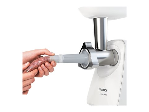 Bosch | Maszynka do mielenia mięsa SmartPower | MFW2510W | Biały | 350 W | Liczba prędkości 1 | 2 Tarcze: 3,8 i 8 mm; Akcesoria 