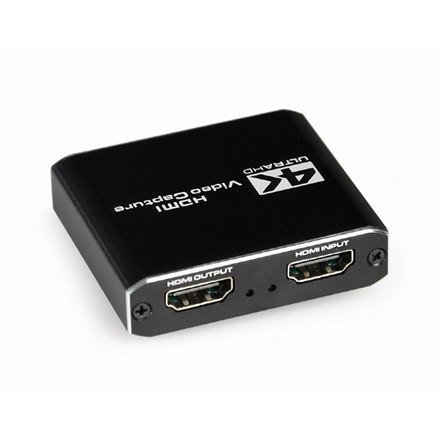 Gembird | USB HDMI grabber, 4K, przelotowy HDMI | UHG-4K2-01 | Porty Ethernet LAN (RJ-45) | Ilość portów USB 3.0 (3.1 Gen 1) | I