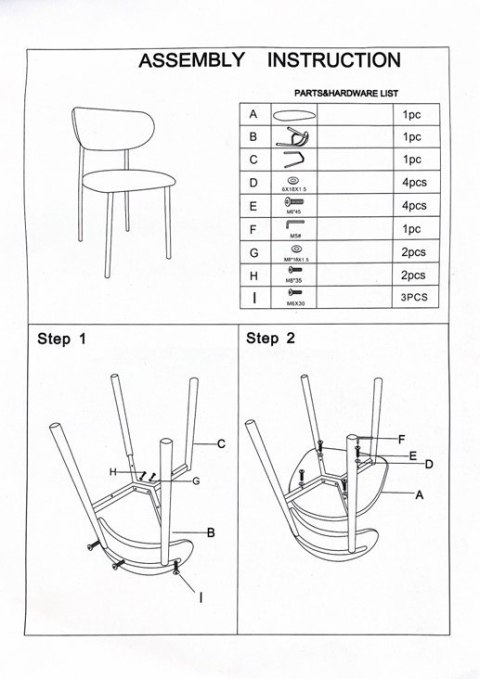 Krzesło tapicerowane LUCCA BEIGE fabric