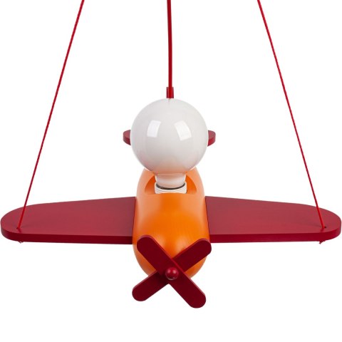 Lampa wisząca Clipper czerwono-pomarańczowy