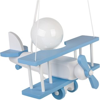 Lampa wisząca Samolot mały błękitno-biały