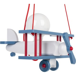 Lampa wisząca Samolot mały niebiesko-biało-czerwony