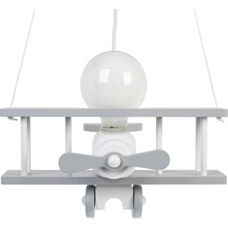 Lampa wisząca Samolot mały szaro-biały