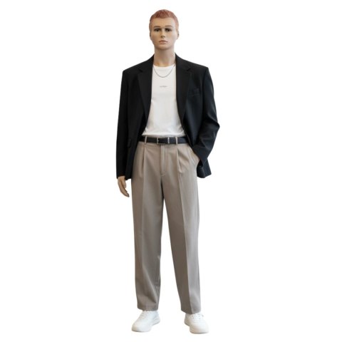 Manekin Męski Wystawowy Pełnopostaciowy 185 cm Ruchomy Naturalny
