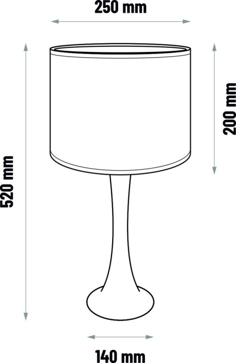 Lampa stołowa BEAVIS - czarna