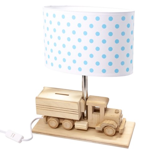Lampa stołowa Ciężarówka - Skarbonka - kropki
