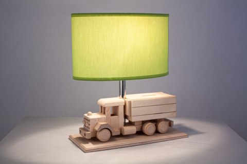 Lampa stołowa Ciężarówka - Skarbonka - zielona