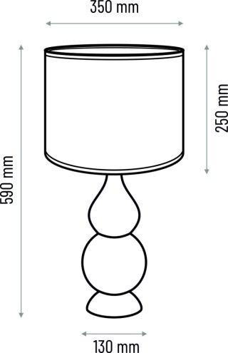 Lampa stołowa SHISHA - biała