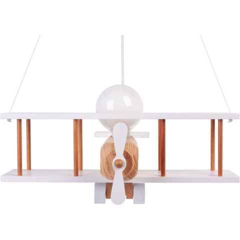 Lampa wisząca Samolot duży biało-naturalny