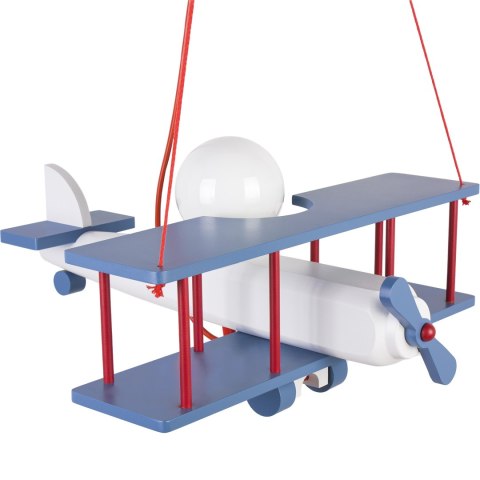 Lampa wisząca Samolot duży niebiesko-biało-czerwony