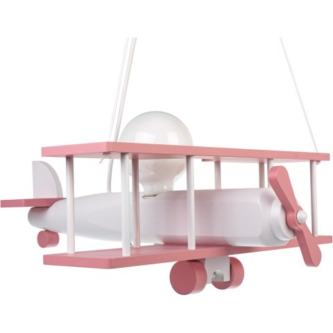 Lampa wisząca Samolot duży różowo-biały