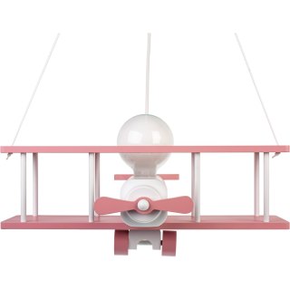 Lampa wisząca Samolot duży różowo-biały