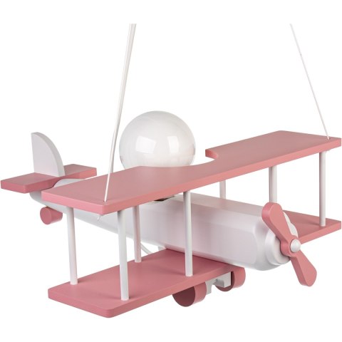 Lampa wisząca Samolot duży różowo-biały