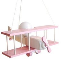 Lampa wisząca Samolot duży różowo-biały