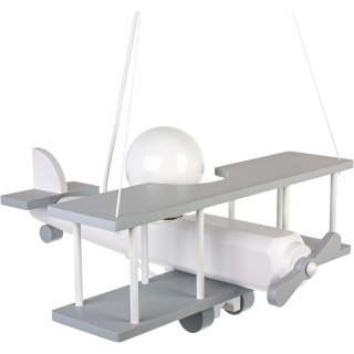Lampa wisząca Samolot duży szaro-biały