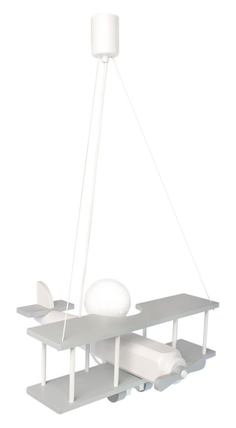 Lampa wisząca Samolot duży szaro-biały