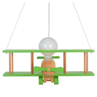 Lampa wisząca Samolot duży zielono-naturalny
