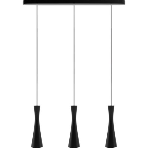 Lampa wisząca czarna Vegas 3 pł