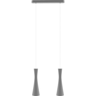 Lampa wisząca szara Vegas 2 pł